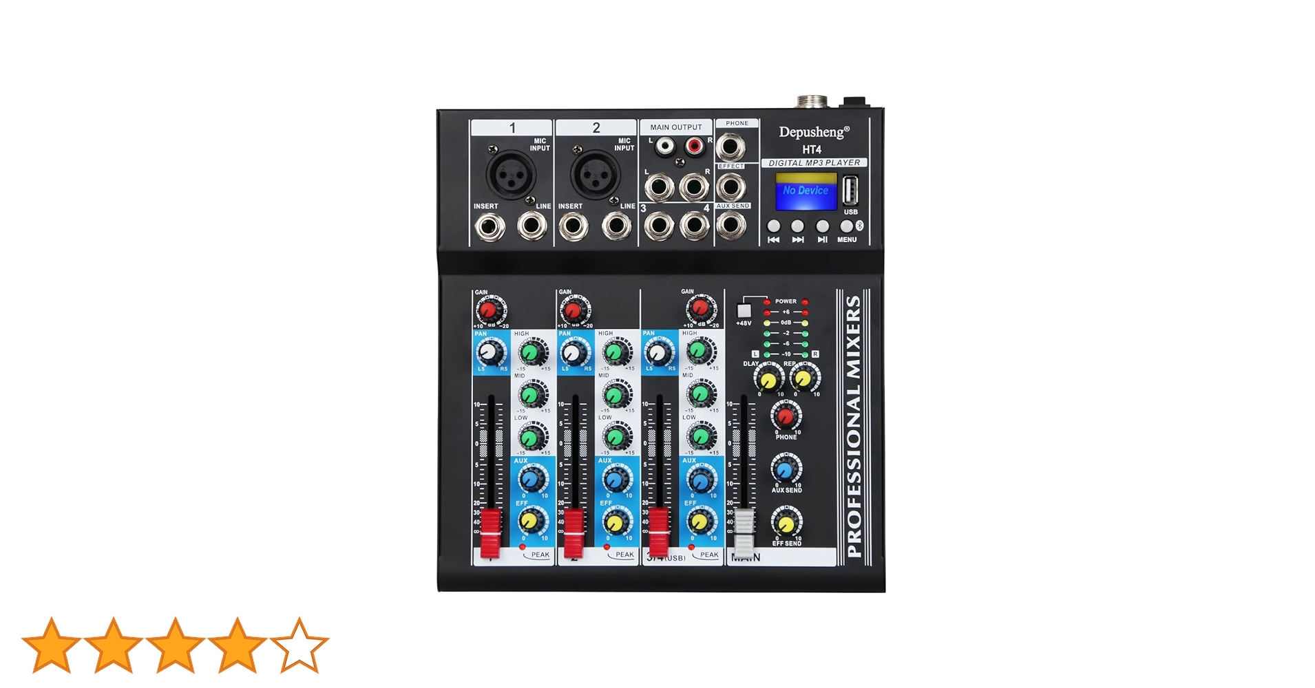 美品 Depusheng HT7 Bluetoothポータブルオーディオミキサー Amazon | Depusheng HT7 Bluetoothポータブルオーディオミキサー
